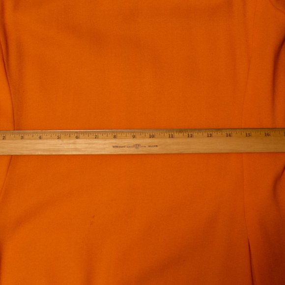 *Rare* 1960s Dynasty Orange Mod Sequined Dress - Picture 6 of 12